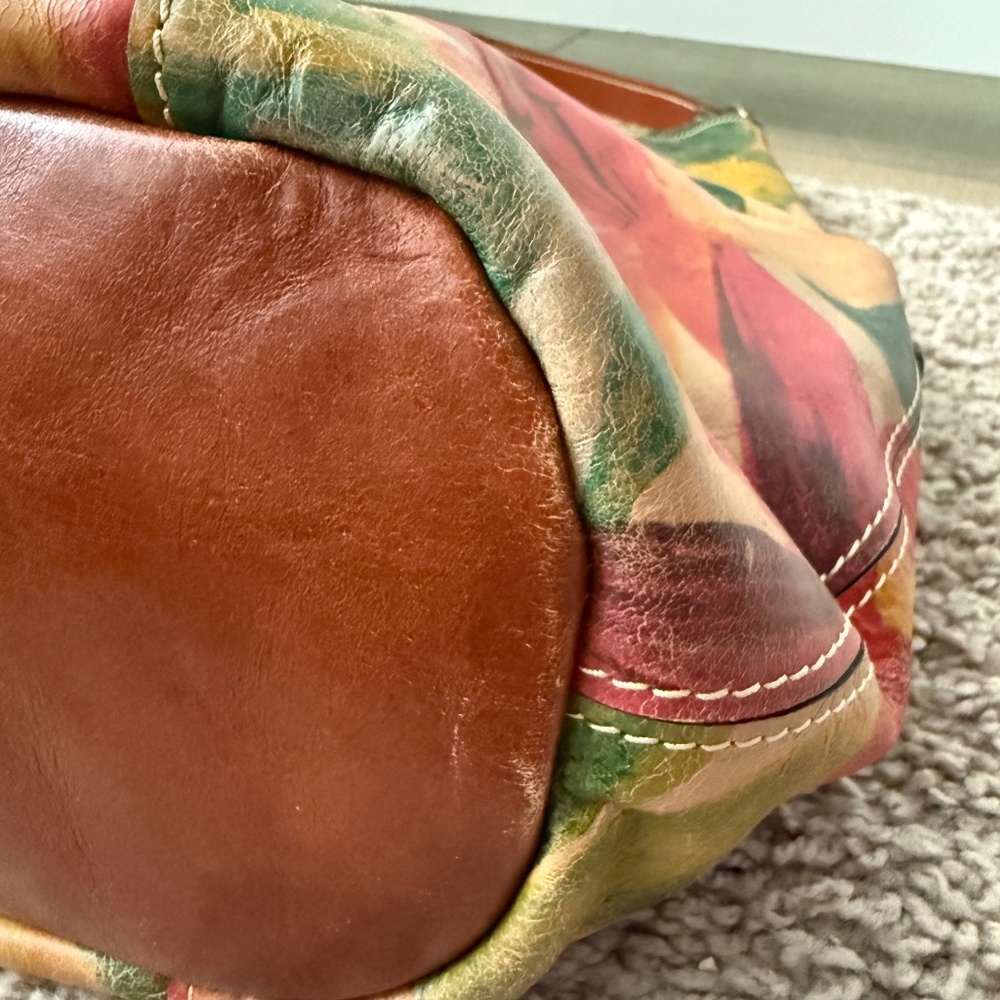 Patricia Nash spring floral hobo shoulder bag - Picture 14 of 15